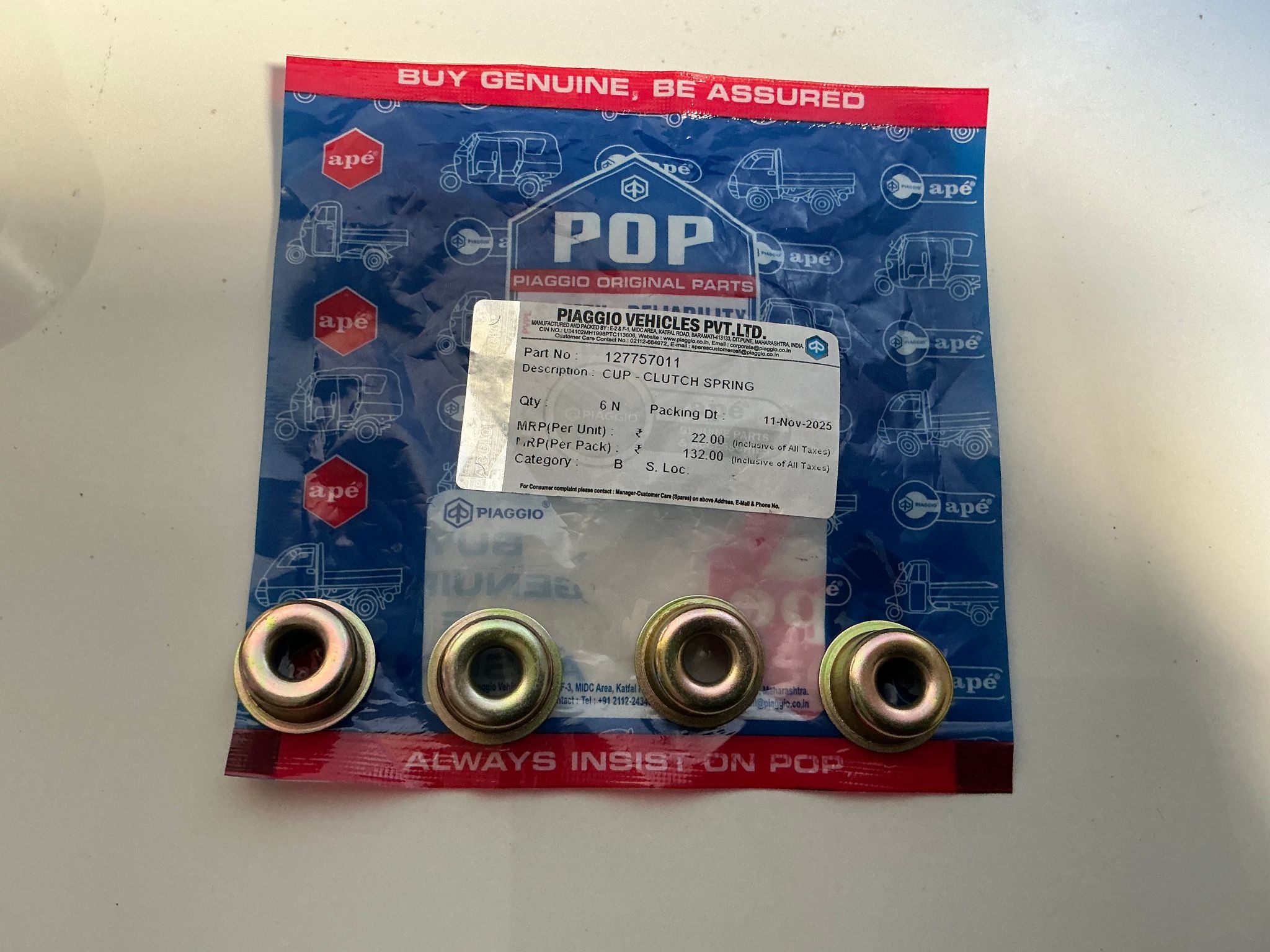 CUP CLUTCH SPEING 127757011
