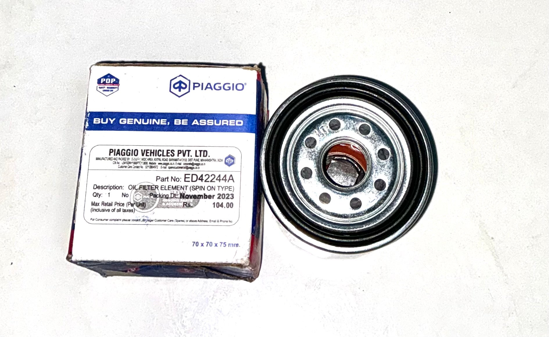 OIL   FILTER ELEMENT ED42244A