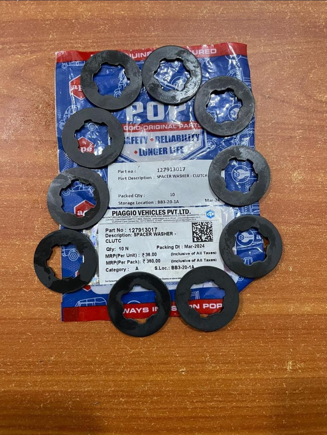 SPACER   WASHER 127913017